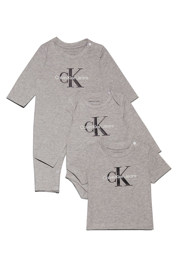 Calvin Klein Grey Monologo Essentials Gift Pack Polo Shirt - Image 1 of 1