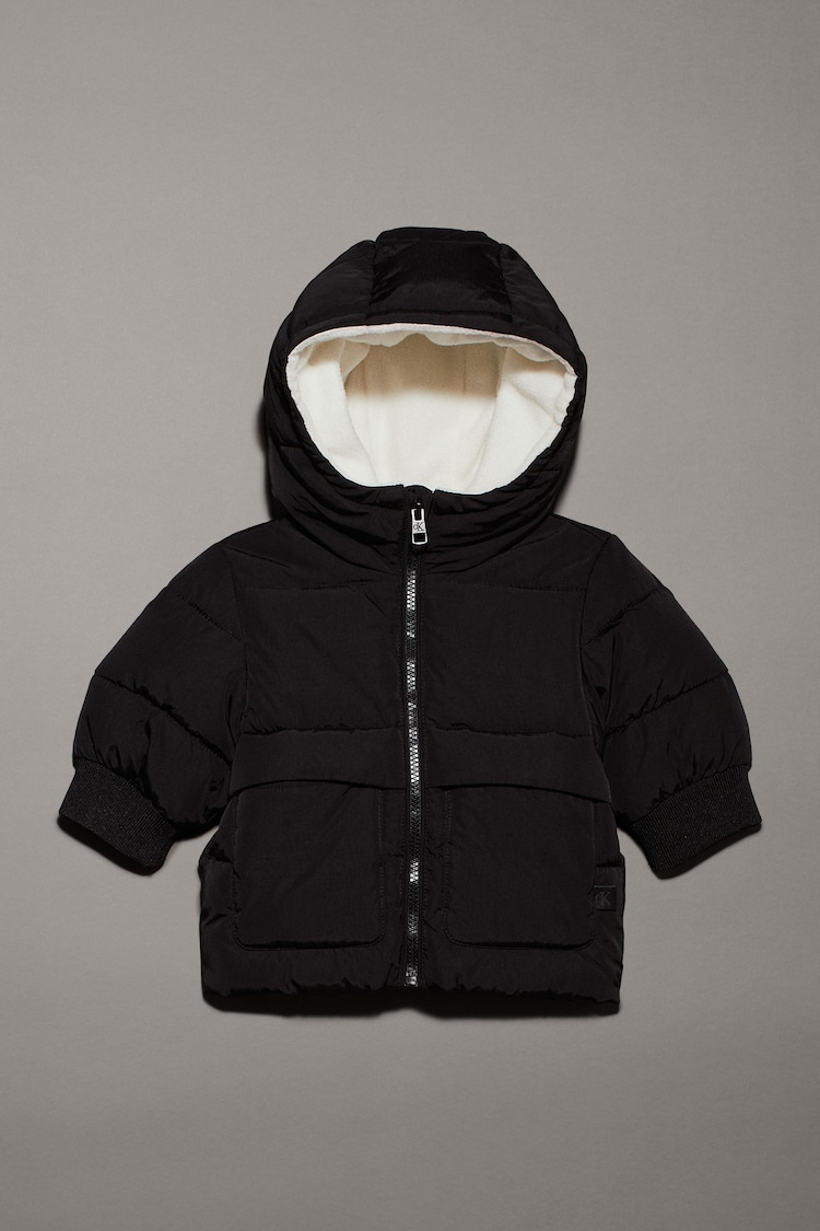 Calvin Klein Black Padded Puffer Jacket - Image 1 of 2