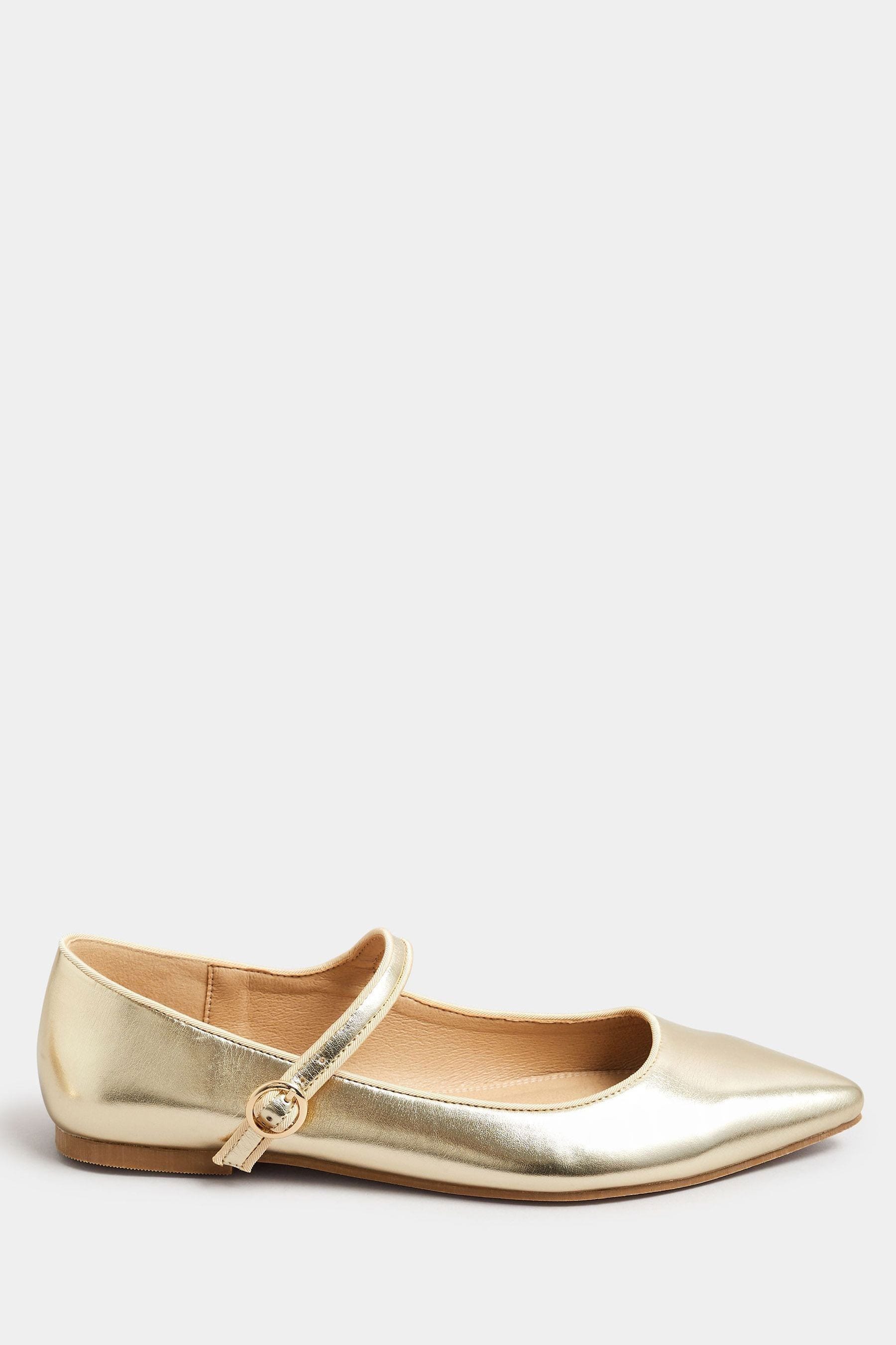 Gold flat shoes canada shop