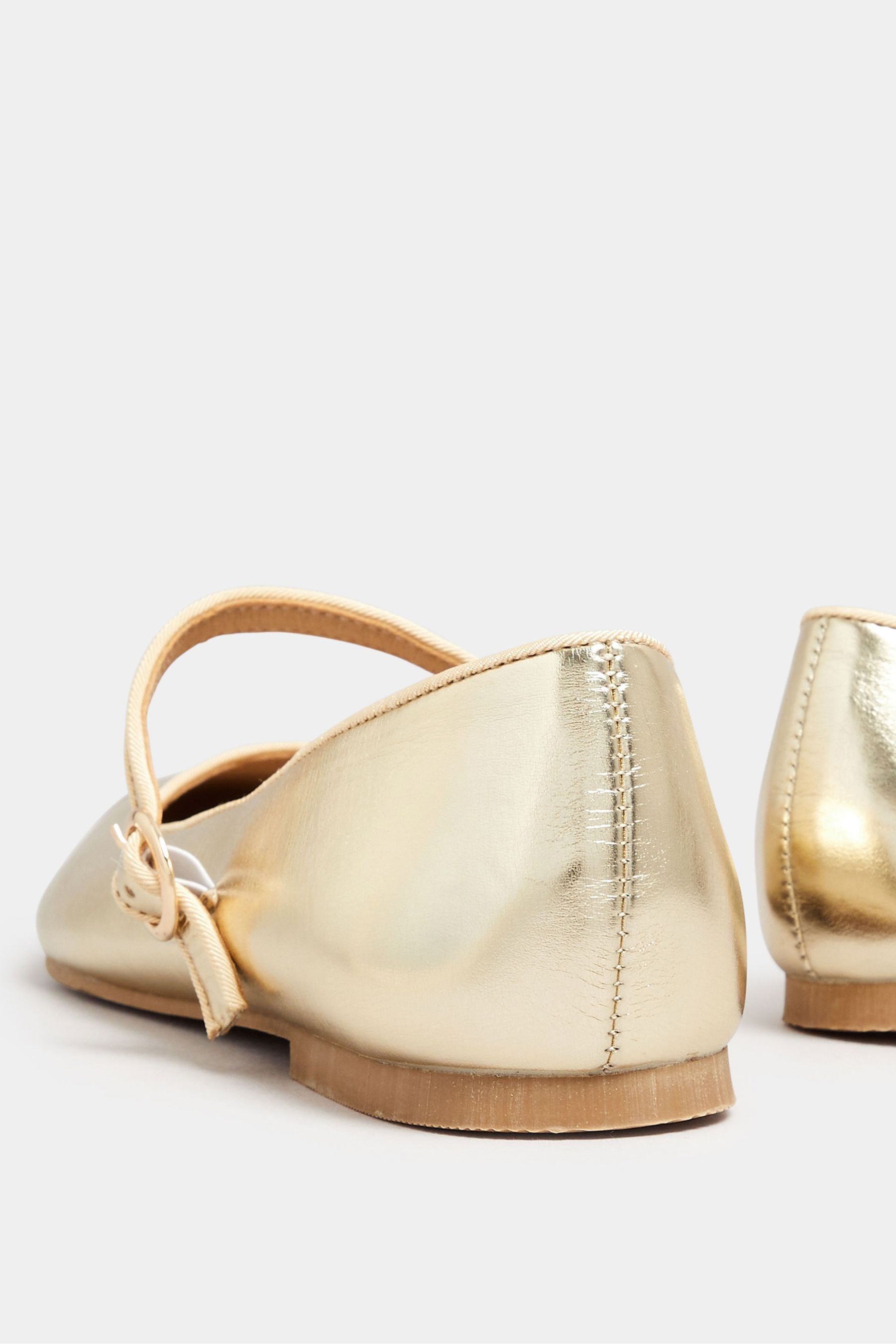 Buy Long Tall Sally Gold Flat Point Mary Jane Shoes from Next Canada