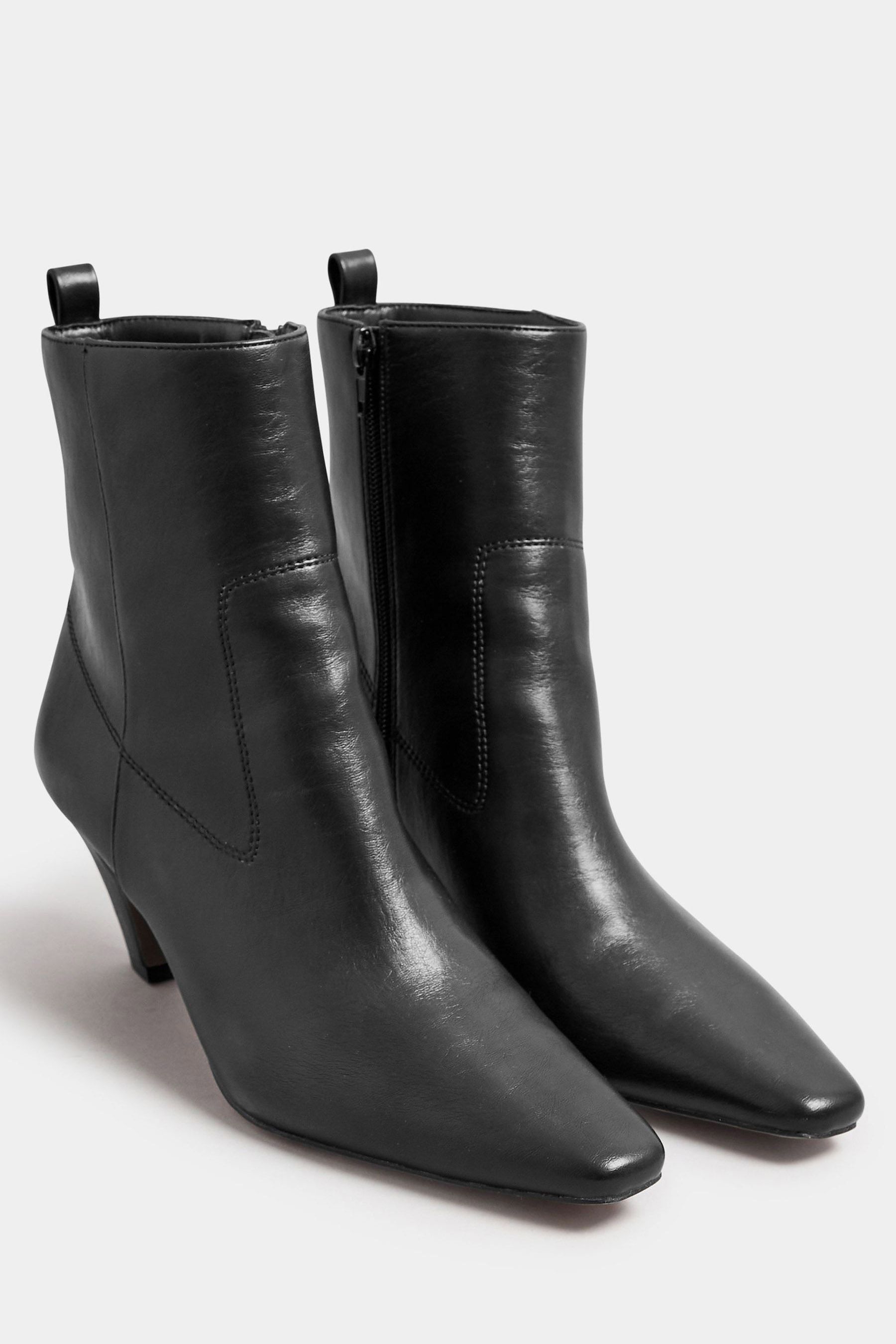 Black mid boots on sale