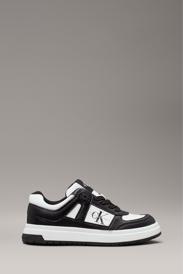 Calvin Klein Black Low Cut Lace Up Sneakers - Image 1 of 7