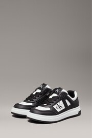 Calvin Klein Black Low Cut Lace Up Sneakers - Image 3 of 7