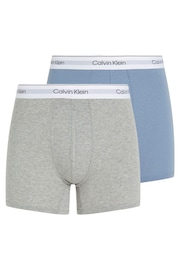 Calvin Klein Blue Boxer Briefs 2 Pack - Image 1 of 6