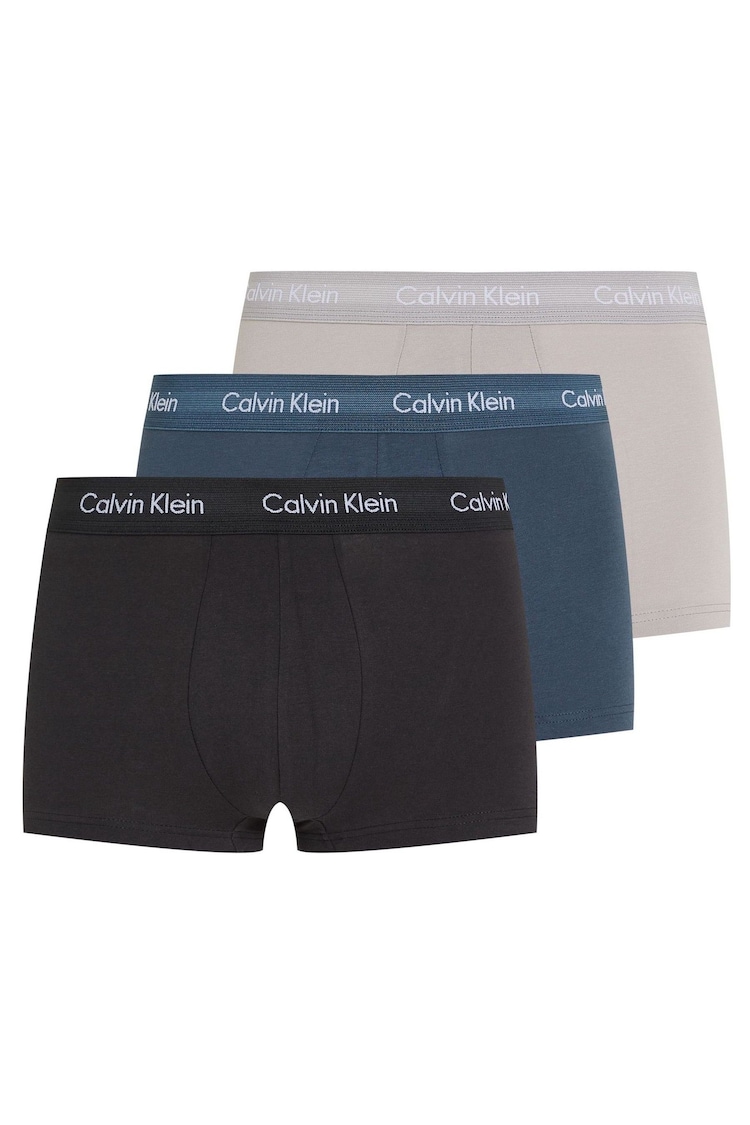 Calvin Klein Black Low Rise Trunks 3 Pack - Image 1 of 7