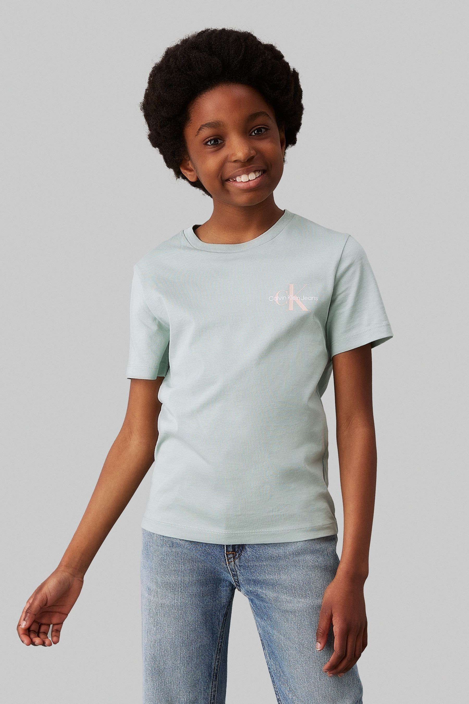 Buy Calvin Klein Green 100 Cotton Chest Short Sleeved T Shirt from Next Canada
