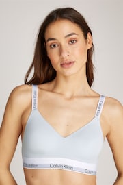 Calvin Klein Grey Lightly Lined Bralette With Modern Cotton - Image 3 of 6