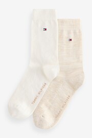 Tommy Hilfiger Women White Socks 2 Pack - Image 1 of 3