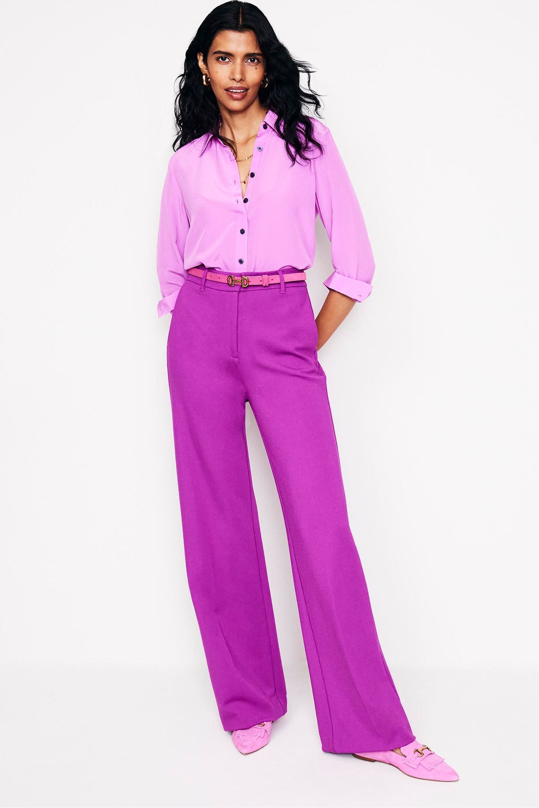 Buy Boden Purple Westbourne Ponte Trousers from Next Luxembourg