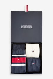 Tommy Hilfiger Mens Blue Socks 3 Pack - Image 5 of 5