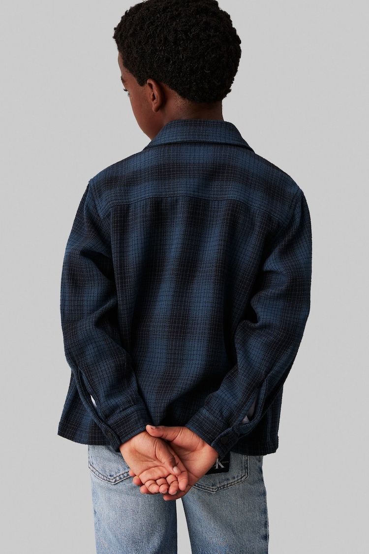 Calvin Klein Black Textured Checked Shirt - Image 2 of 4