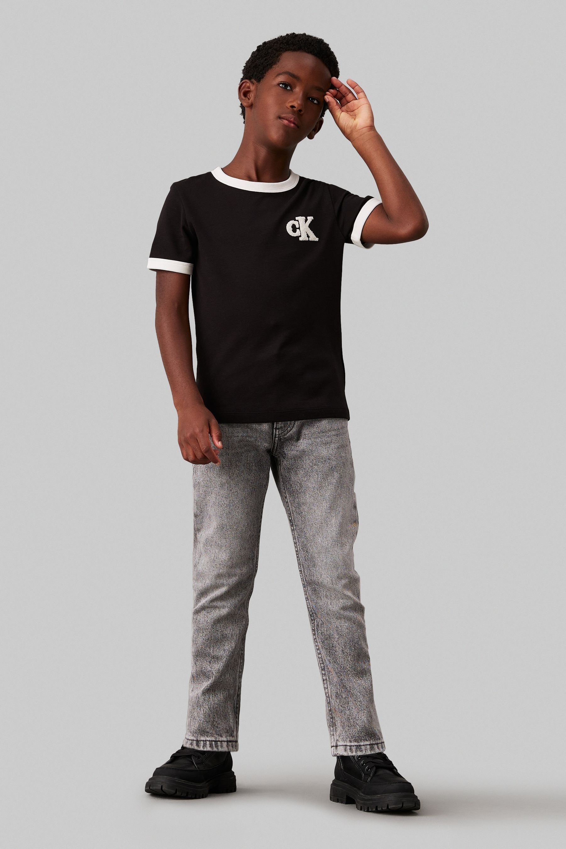 Calvin klein ringer t shirt top