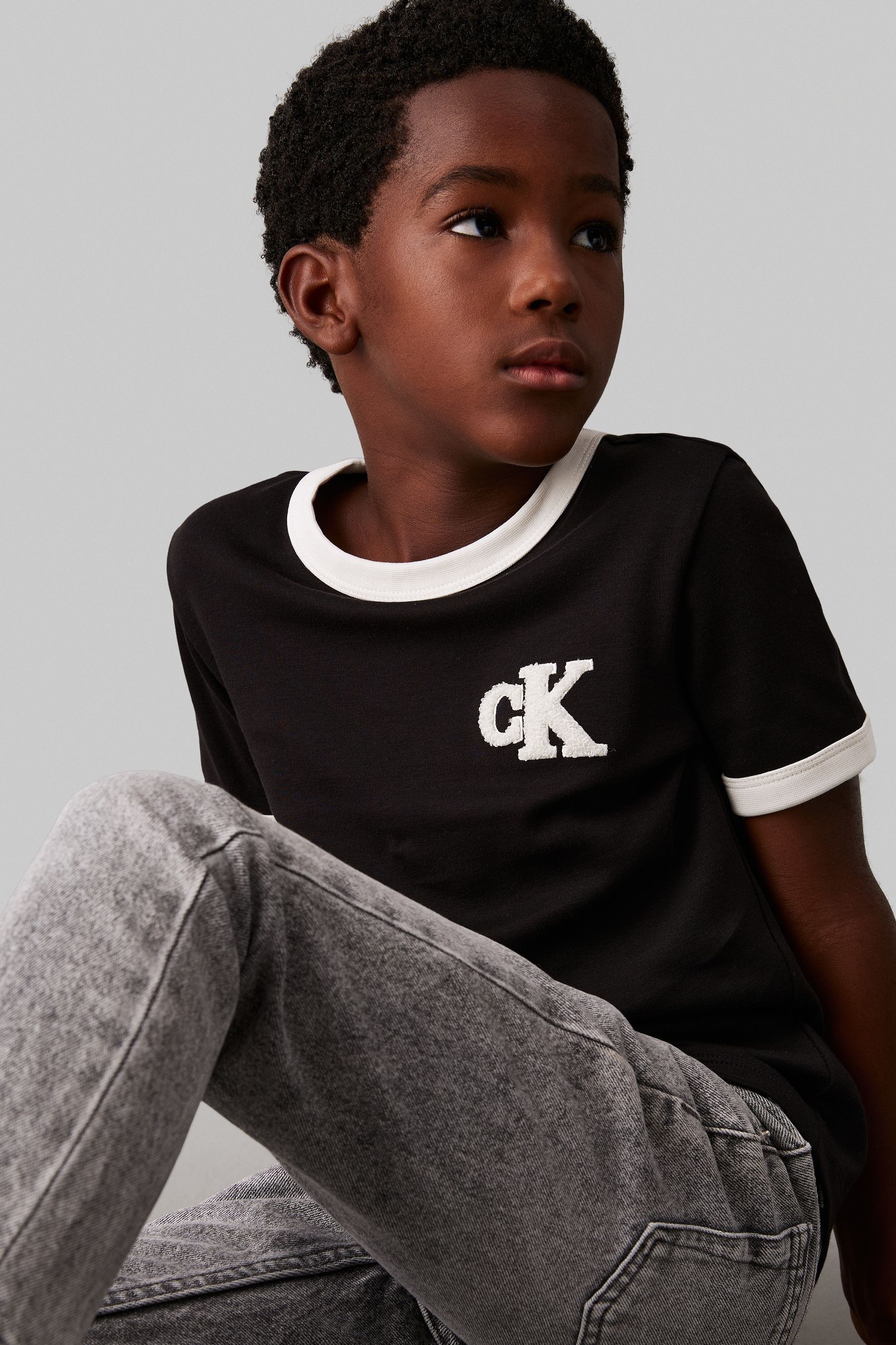 Calvin klein ringer t shirt best sale