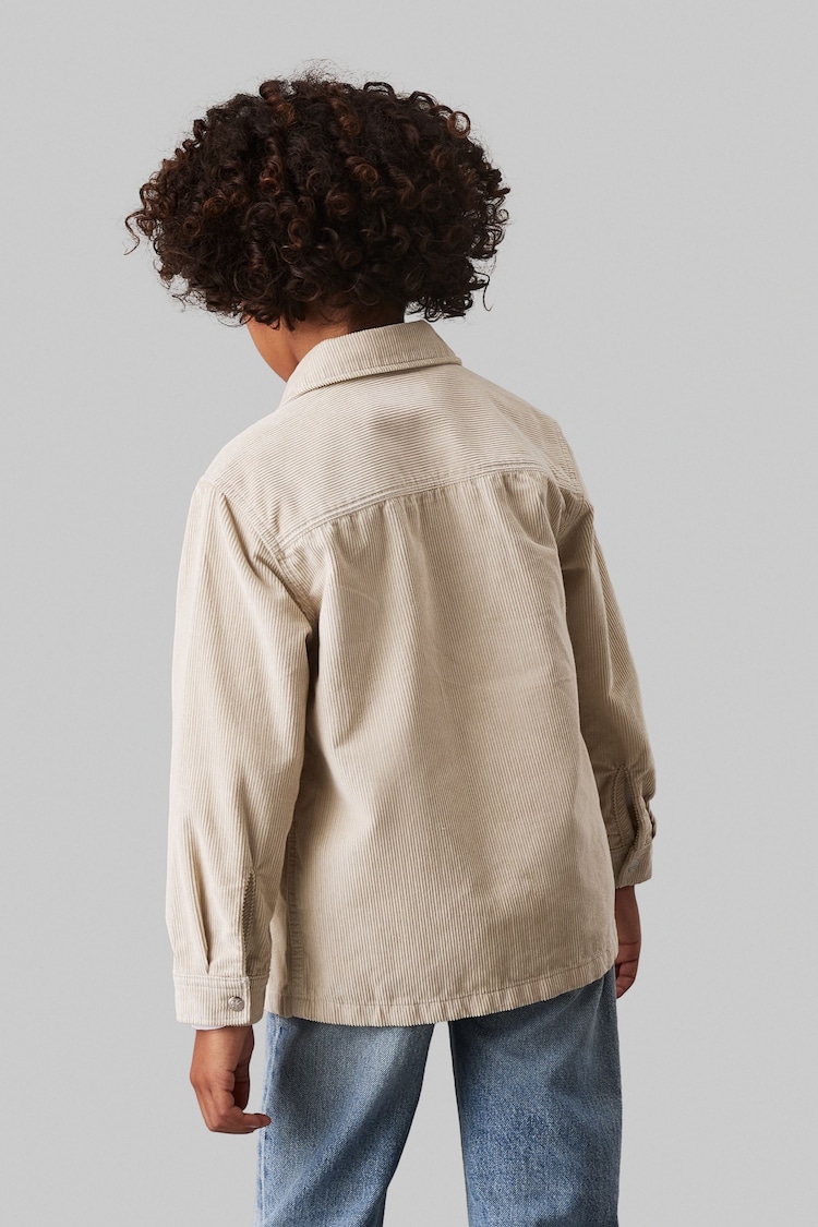 Calvin Klein Natural Corduroy Straight Overshirt - Image 2 of 2