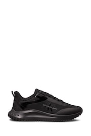 Calvin Klein Black Eva Low Lace Mix Runner Trainers - Image 1 of 7