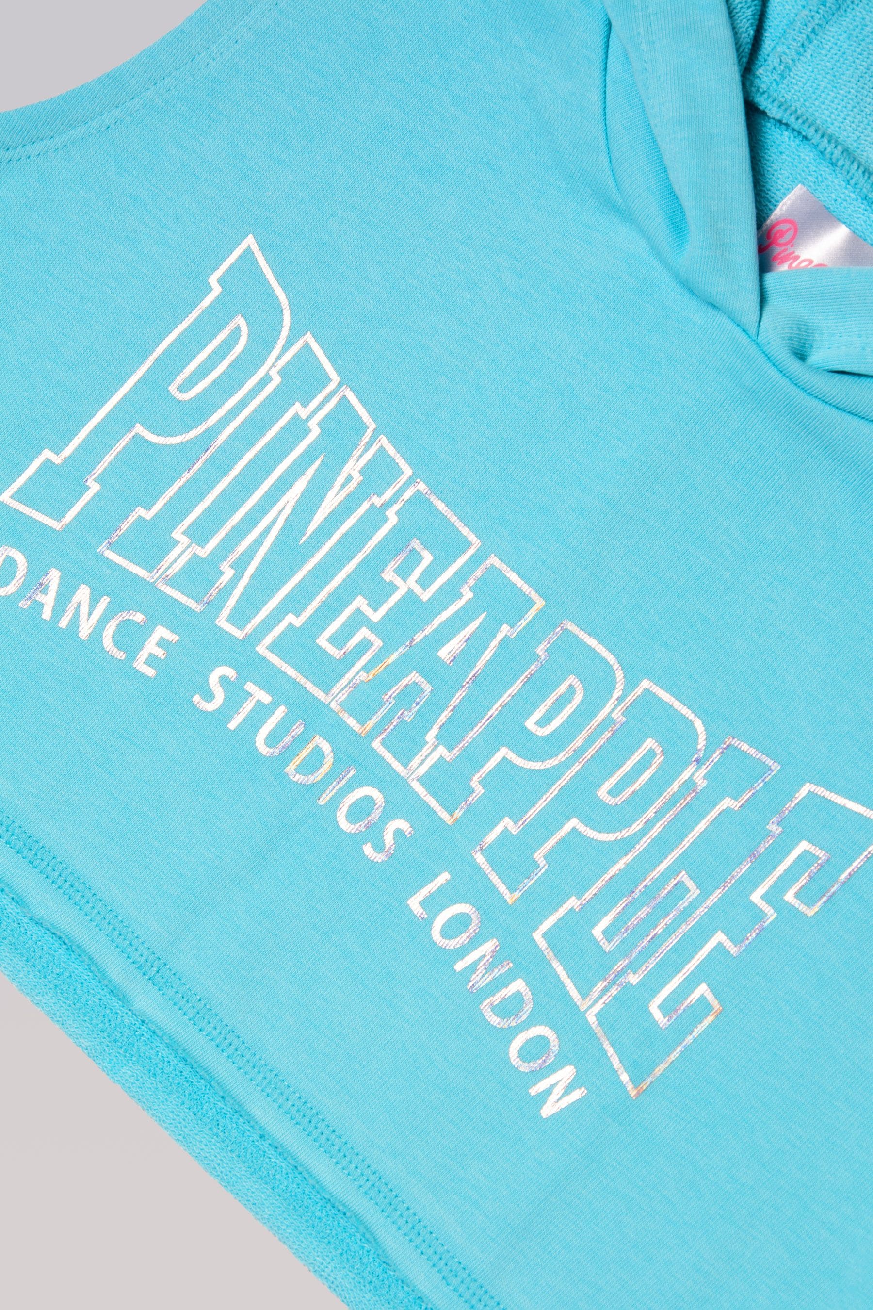 Buy Pineapple Blue Girls Sleeveless Crop Hoodie from Next Canada