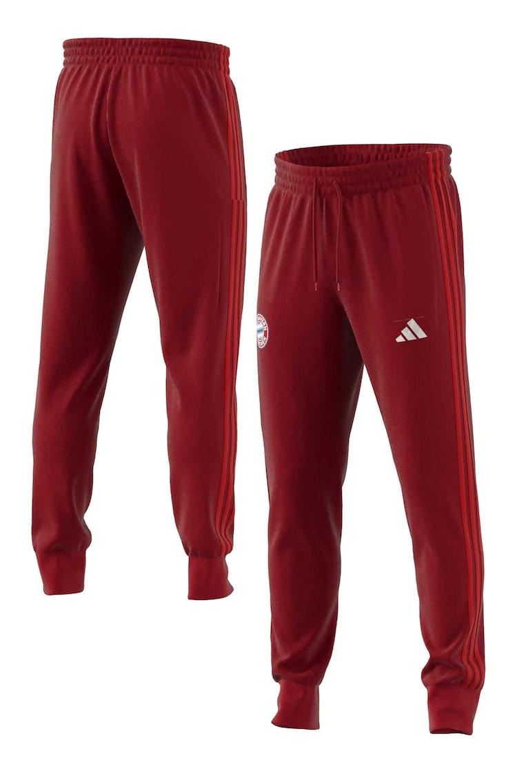 adidas Red FC Bayern DNA Sweat Joggers - Image 1 of 3