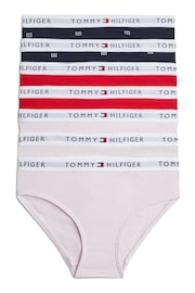 Tommy Hilfiger Pink Signature Essential Print Bikini Briefs 7 Pack - Image 1 of 2