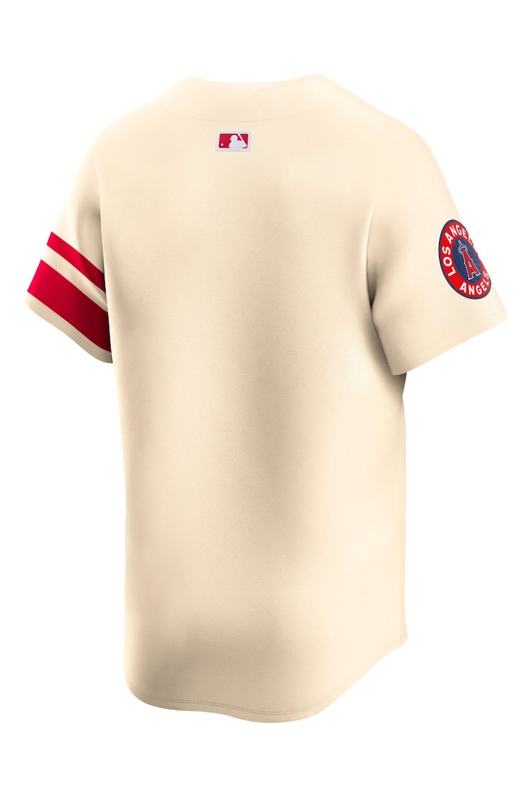 Fanatics Cream MLB Los Angeles Angels Of Anaheim Limited City Connect T-Shirt - Image 3 of 3