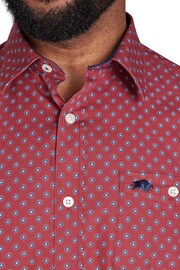 Raging Bull Red Long Sleeve Daisy Print Shirt - Image 3 of 7