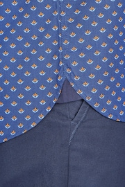 Raging Bull Blue Long Sleeve Leaf Print Shirt - Image 5 of 7