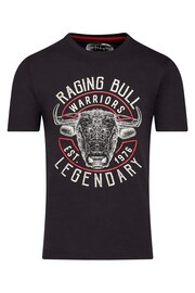 Raging Bull Warriors Black T-Shirt - Image 5 of 5