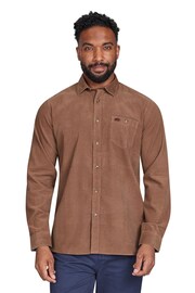 Raging Bull Long Sleeve Corduroy Brown Shirt - Image 1 of 7