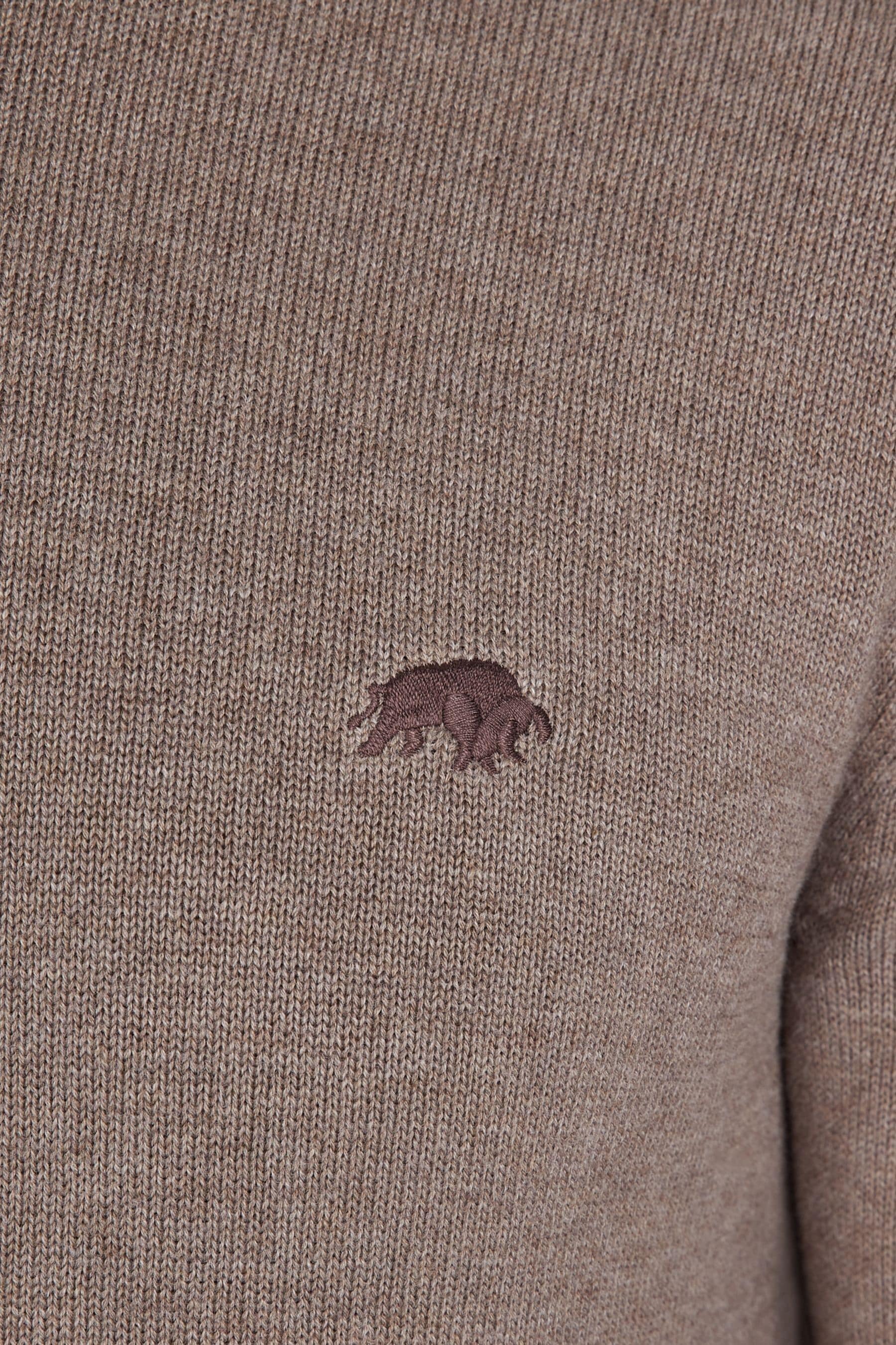 Buy Raging Bull Classic Crew Neck Knit Brown Jumper from Next Gibraltar