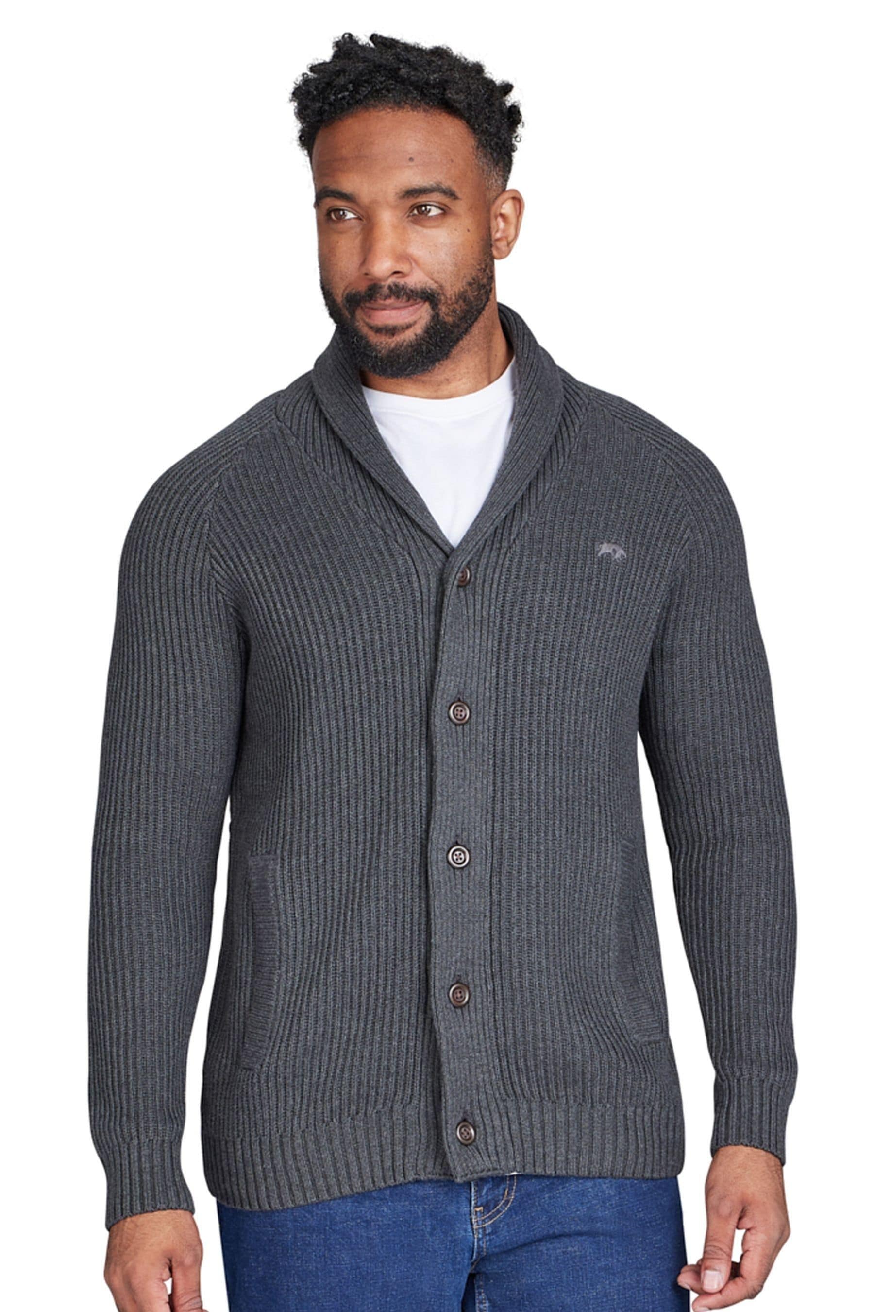 Grey cardigan button up on sale