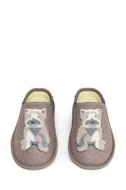 Radley London Cream Friends Embroidered Slipper Mules - Image 2 of 4