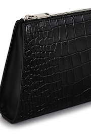 Radley London Small Glasshouse Faux Fur Croc Effect Ziptop Clutch - Image 4 of 4