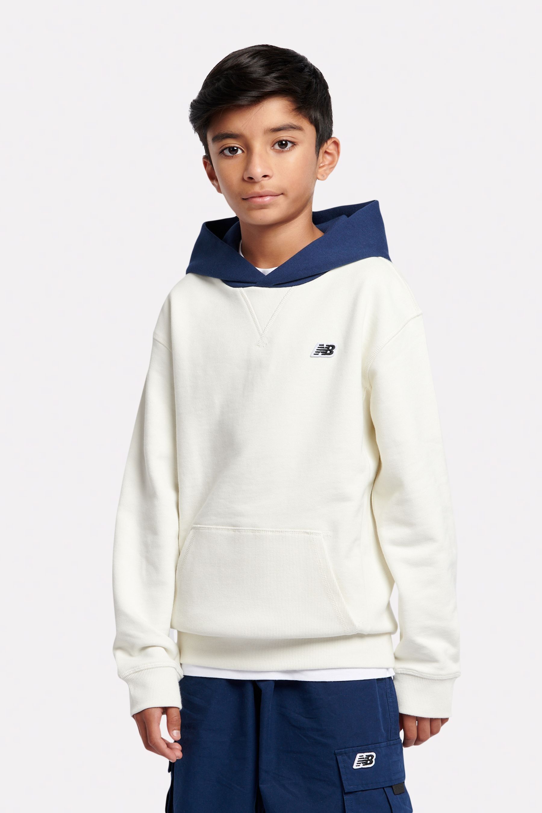 Boys cream hoodie hotsell
