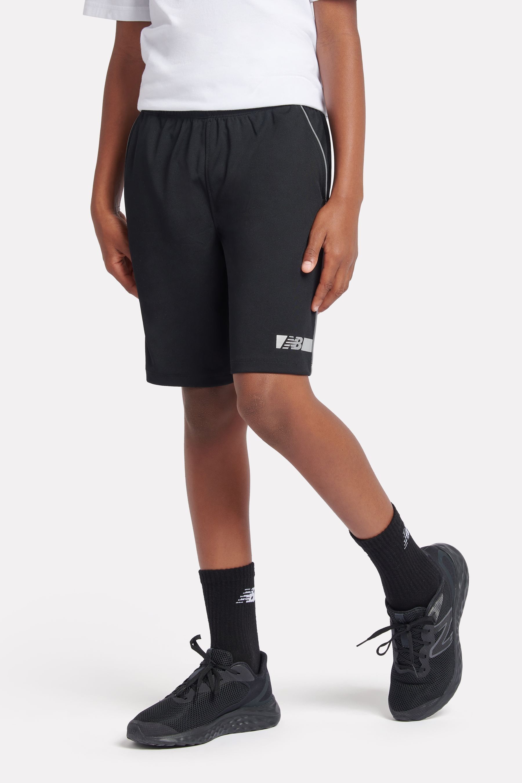 Buy New Balance Black Boys Football Shorts from Next Luxembourg