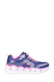 Skechers Blue Heart Lights Retro Hearts Trainers - Image 1 of 3