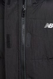 New Balance Black Girls NB Longline Puffer Coat - Image 5 of 7