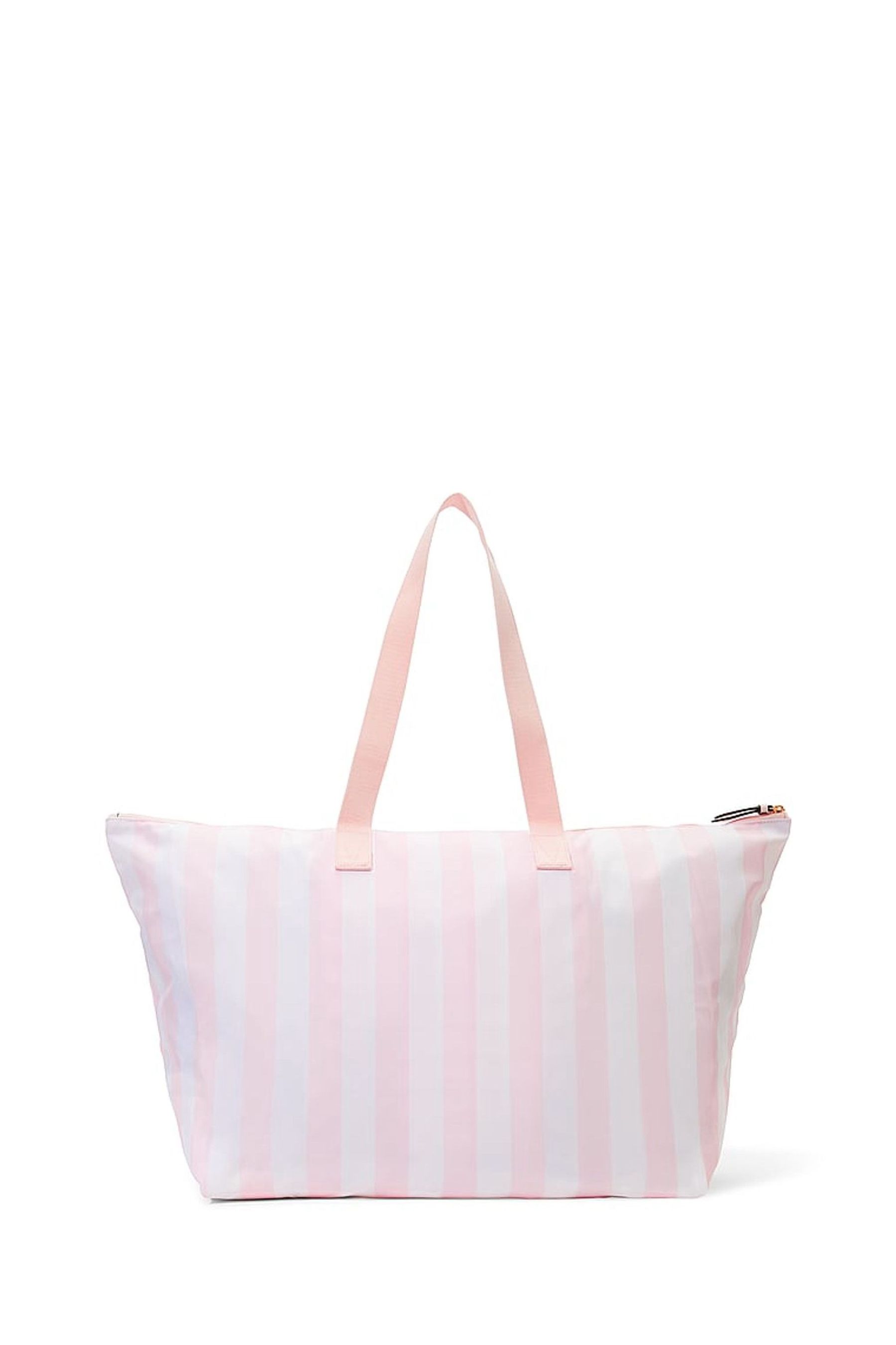 Victoria s Secret Pink Iconic Stripe Foldable Weekender Tote Bag
