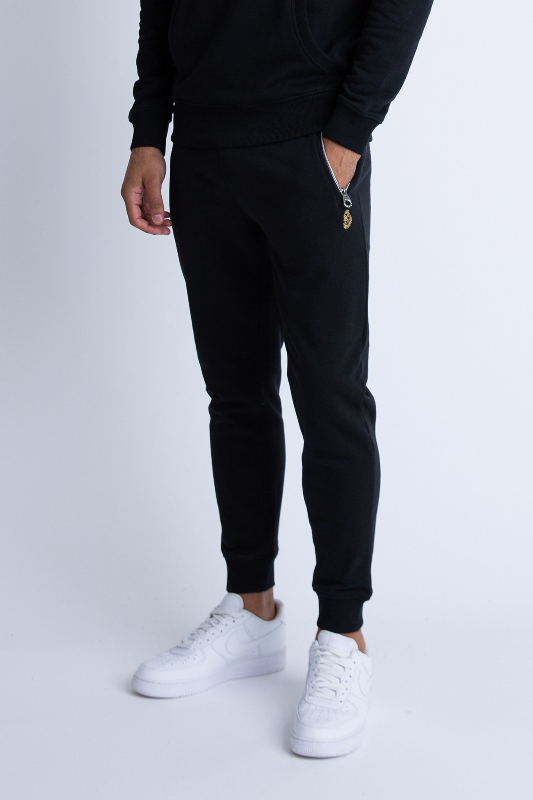 Buy Luke 1977 Rome 1000 Jet Black Joggers from the Next UK online shop
