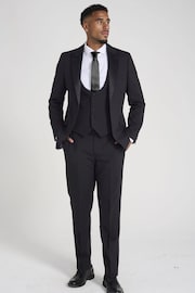 Harry Brown Black Oliver Wool Dinner Suit: Jacket - Image 3 of 4