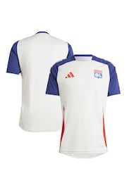 adidas White Olympique Lyon Training Jersey - Image 1 of 3