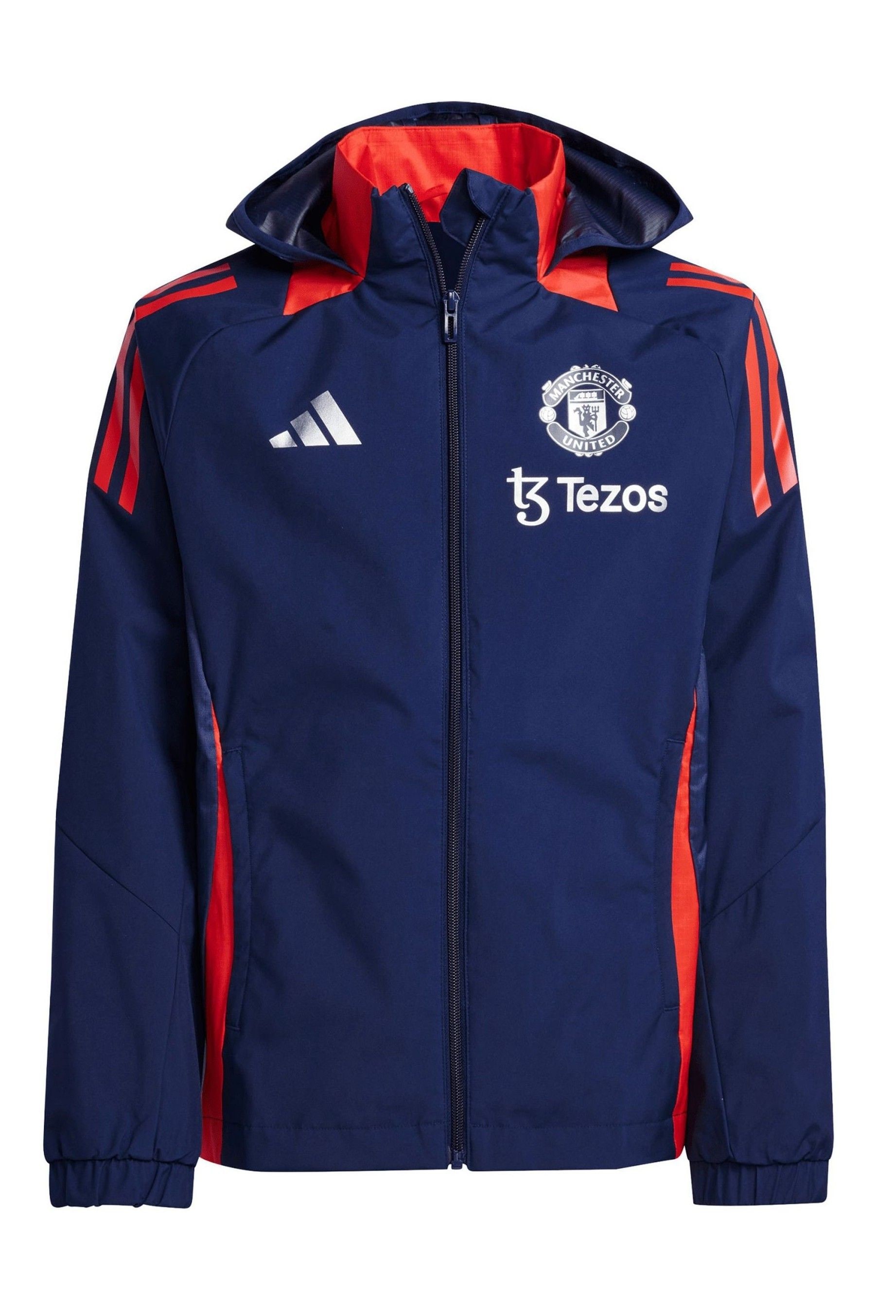 Buy adidas Blue Kids Manchester United Training All Weather Jacket from the Next UK online shop