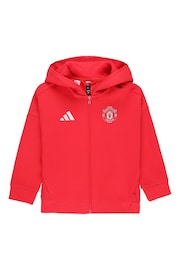 adidas Red Kids Manchester United Anthem Jacket - Image 3 of 3