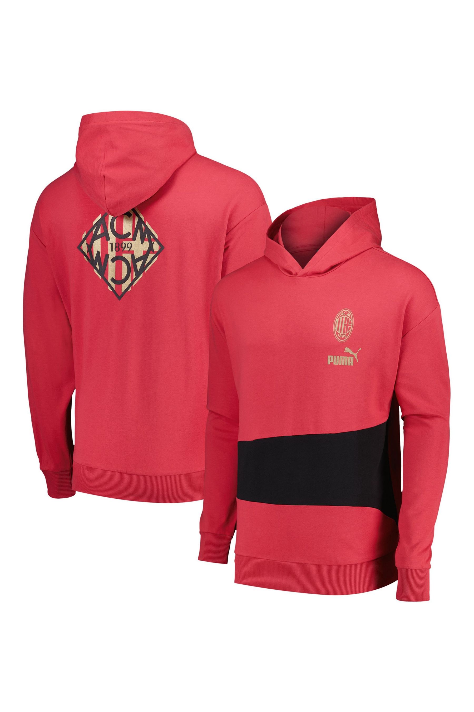 Buy Puma Red AC Milan FTBLCulture Hoodie from the Next UK online shop