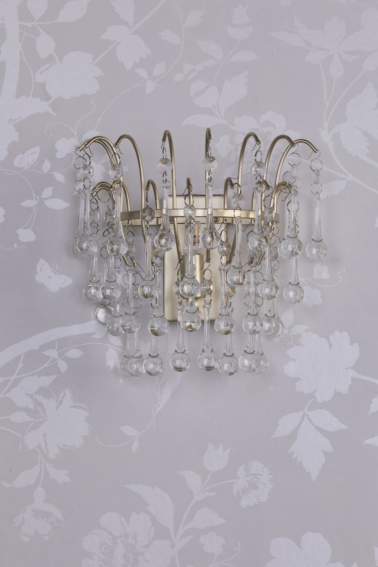 Laura Ashley Champagne Willow Wall Light - Image 2 of 4