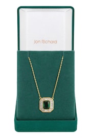 Jon Richard Gold Tone Emerald Baguette Pendant - Image 1 of 4