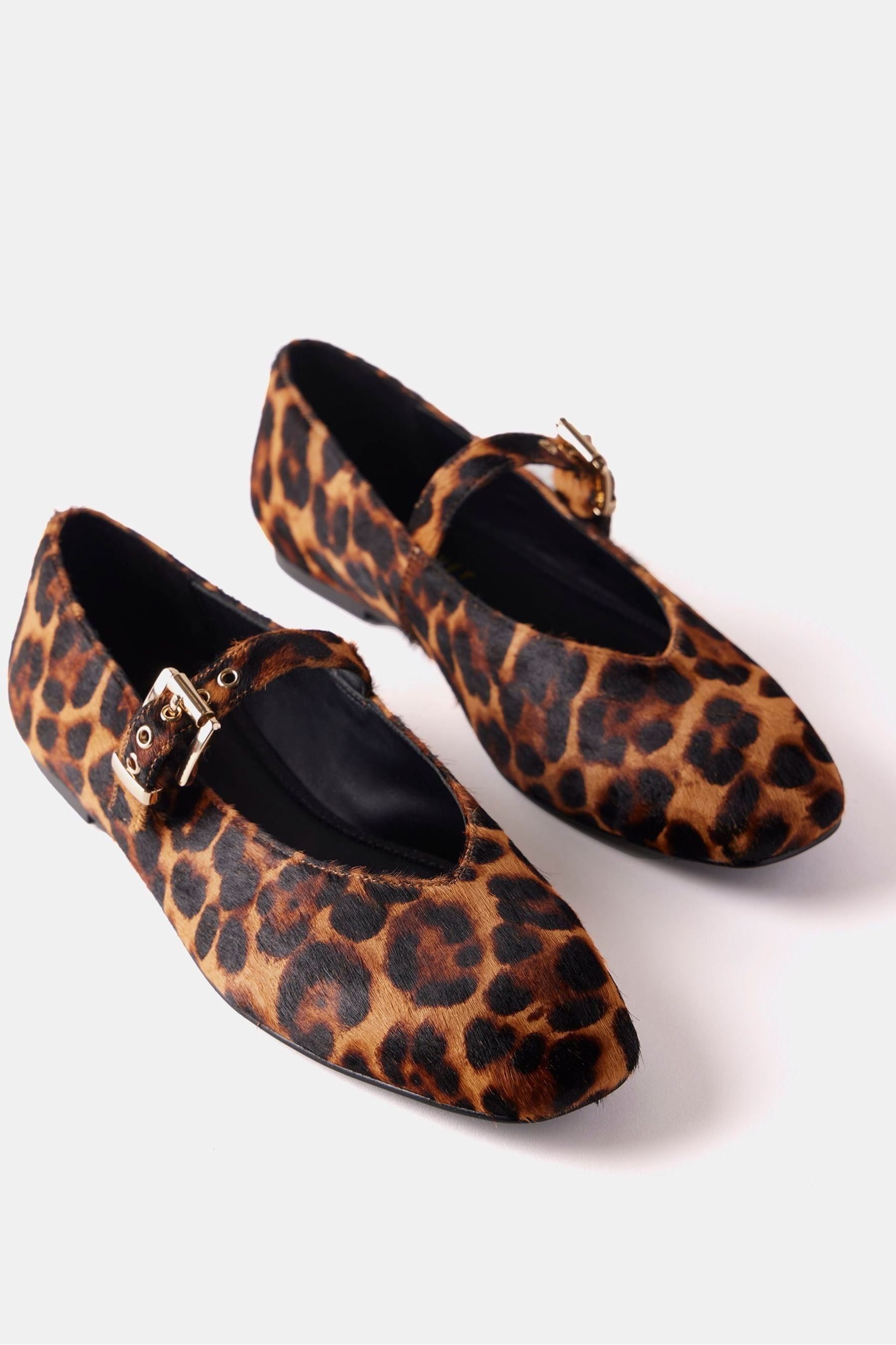 Buy Mint Velvet Cream Animal Print Textured Ballet Pumps from the Next UK online shop