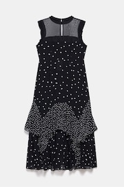 Mint Velvet Black Spot Print Ruffle Maxi Dress - Image 4 of 4