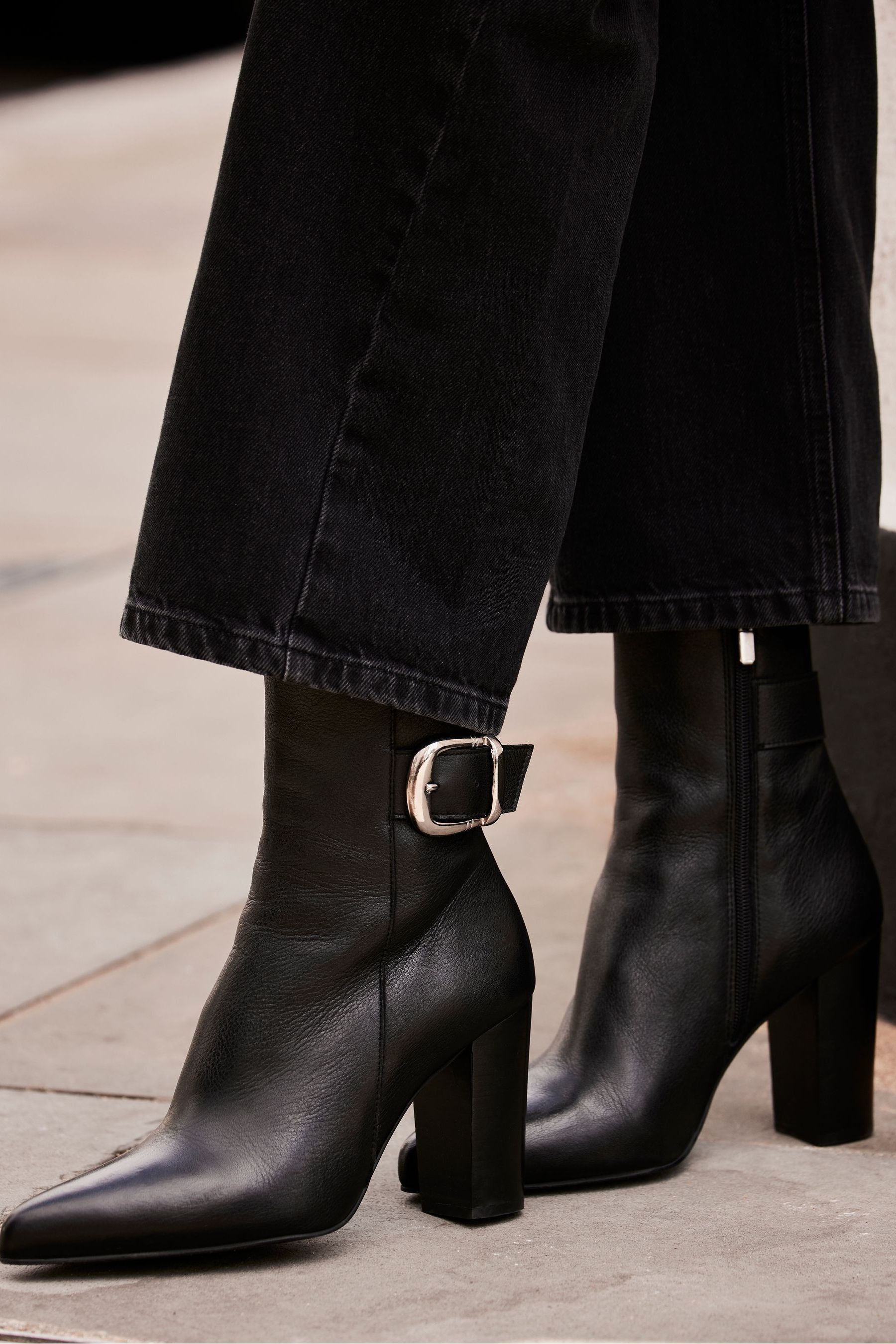 Mint velvet black ankle boots shop
