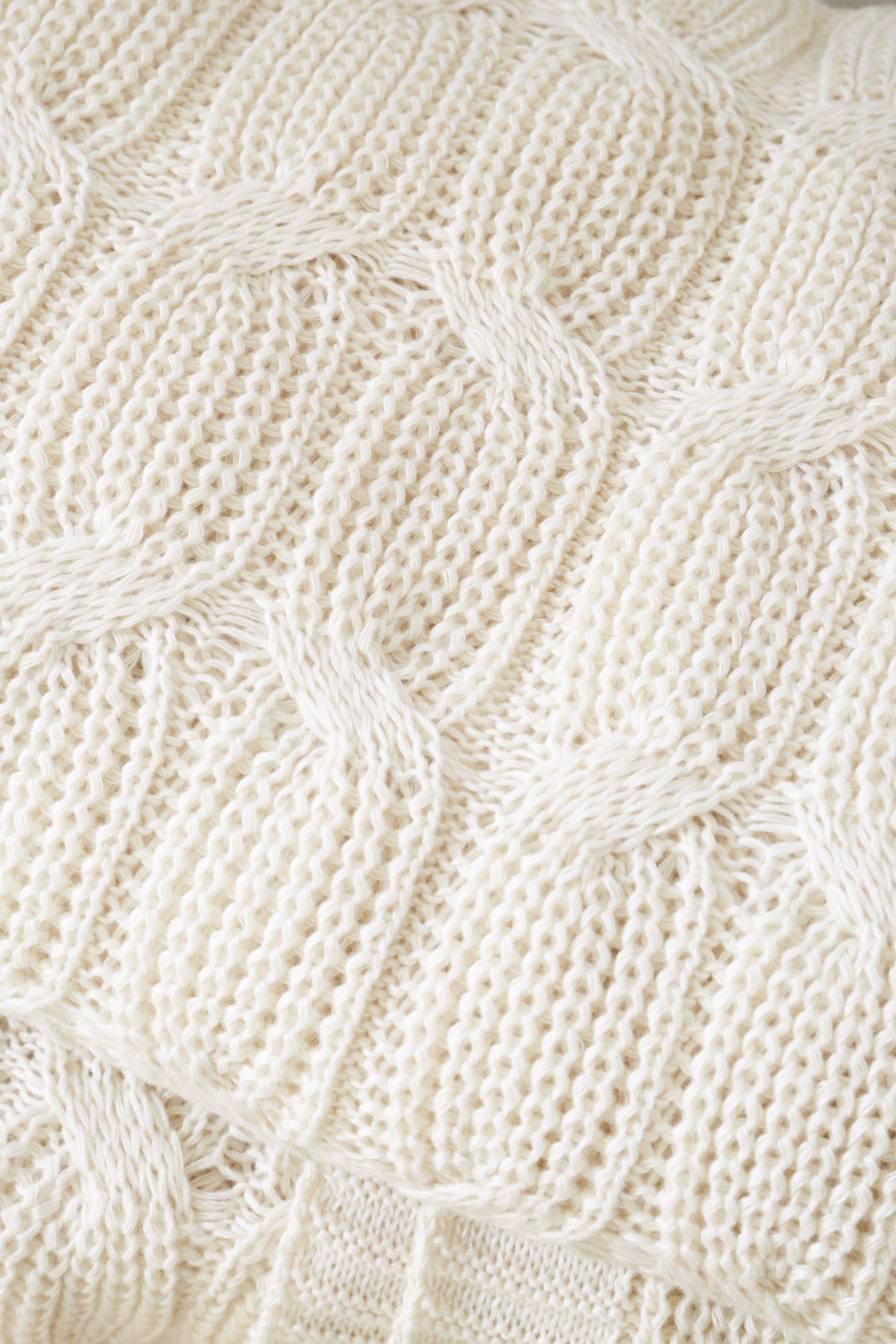 Catherine Lansfield Chunky Marl Knit Cosy 130 x 170 cm coperta grigio argento