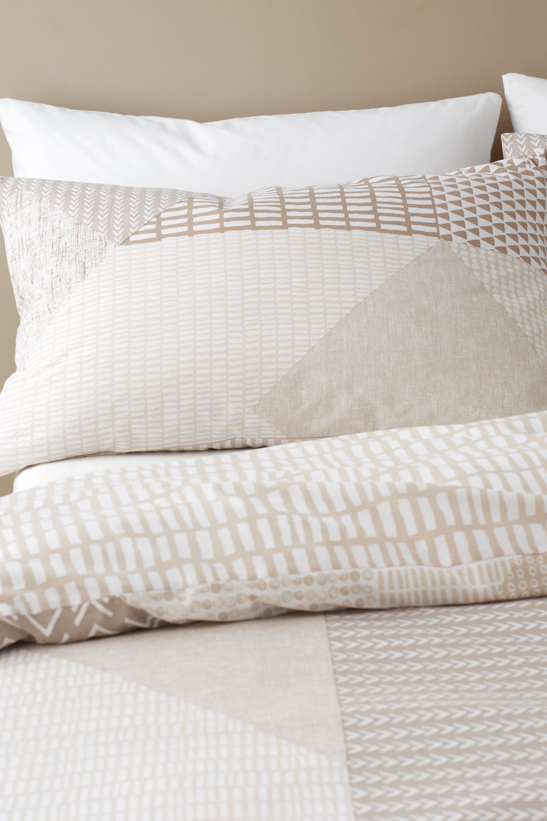 Catherine Lansfield LARSSON GEO OCHRE SET COPRIPIUMINO