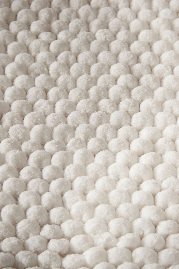 Buy Bianca White Aspen Bobble Long Bath Mat Runner from the Next UK ...